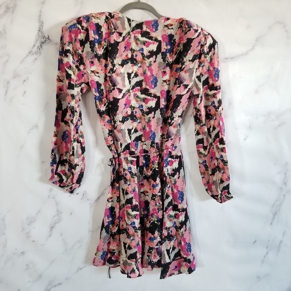 IRO Mini Floral Wrap Dress - Picture 6 of 15